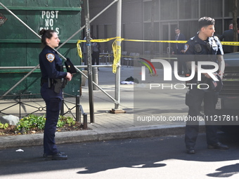 A 16-year-old male victim is being shot and killed in Manhattan, New York, United States, on May 7, 2024. At approximately 2:30 p.m. on Tues...