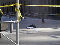 A 16-year-old male victim is being shot and killed in Manhattan, New York, United States, on May 7, 2024. At approximately 2:30 p.m. on Tues...