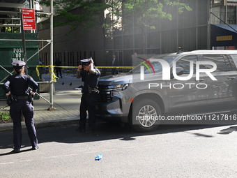 A 16-year-old male victim is being shot and killed in Manhattan, New York, United States, on May 7, 2024. At approximately 2:30 p.m. on Tues...