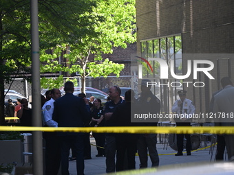 A 16-year-old male victim is being shot and killed in Manhattan, New York, United States, on May 7, 2024. At approximately 2:30 p.m. on Tues...