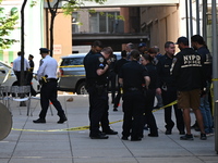 A 16-year-old male victim is being shot and killed in Manhattan, New York, United States, on May 7, 2024. At approximately 2:30 p.m. on Tues...