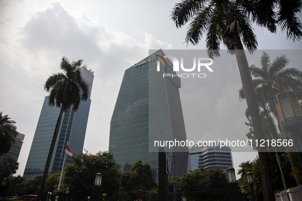 The Adaro Energy Indonesia office building is seen in Jakarta, Indonesia, on May 8, 2024. 