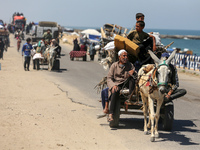 Palestinians are fleeing Rafah as Israeli forces launch a ground and air operation in the eastern part of the southern Gaza city, amid the o...