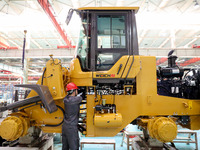 Workers are producing loaders on a production line at LOVOL Co in Qingdao, Shandong Province, China, on May 9, 2024. (