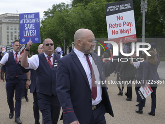 American Airlines flight attendants are picketing nationwide to demand their right to strike, an important step in securing a new contract w...