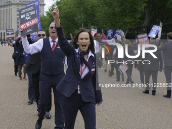 American Airlines flight attendants are picketing nationwide to demand their right to strike, an important step in securing a new contract w...