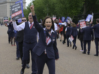 American Airlines flight attendants are picketing nationwide to demand their right to strike, an important step in securing a new contract w...