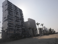 Destroyed hotels are being seen at Riviera Punta Diamante in Acapulco, Mexico, on April 18, 2024, six months after Hurricane Otis hit Acapul...