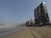 Destroyed hotels are being seen at Riviera Punta Diamante in Acapulco, Mexico, on April 18, 2024, six months after Hurricane Otis hit Acapul...