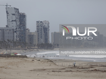 Destroyed hotels are being seen at Riviera Punta Diamante in Acapulco, Mexico, on April 20, 2024, six months after Hurricane Otis hit Acapul...