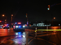 Shots are being fired at a tow truck for the second time in Toronto, Ontario, Canada, on May 11, 2024. At approximately 10:20 p.m. on Saturd...