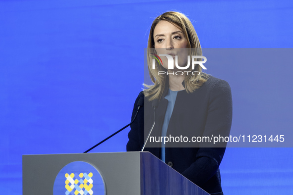 President of the European Parliament Roberta Metsola is attending the Second International Summit of Cities and Regions in Kyiv, Ukraine, on...