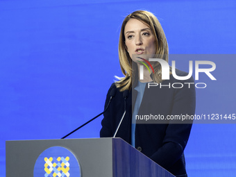 President of the European Parliament Roberta Metsola is attending the Second International Summit of Cities and Regions in Kyiv, Ukraine, on...