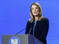 President of the European Parliament Roberta Metsola is attending the Second International Summit of Cities and Regions in Kyiv, Ukraine, on...