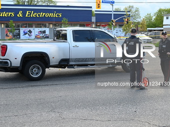 One person is being injured in a shooting in Scarborough, Toronto, Ontario, Canada, on May 12, 2024. At approximately 4:54 p.m., on Sunday a...