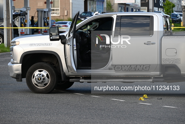 One person is being injured in a shooting in Scarborough, Toronto, Ontario, Canada, on May 12, 2024. At approximately 4:54 p.m., on Sunday a...