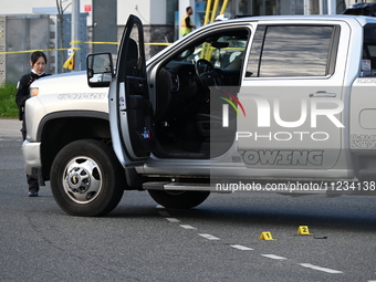 One person is being injured in a shooting in Scarborough, Toronto, Ontario, Canada, on May 12, 2024. At approximately 4:54 p.m., on Sunday a...