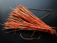 Copper wire is being recovered at a scrap metal recycling station in Yichang, Hubei Province, China, on May 13, 2024. (