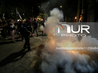  People Gather To Stage Demonstration To Demand Resignation Of Prime Minister Benjamin Netanyahu's Government, The End Of The War And The Re...