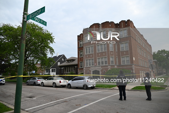 Two people are being shot in Chicago, Illinois, United States, on May 14, 2024. In the 9000 block of S. Bishop at approximately 5:36 p.m., T...