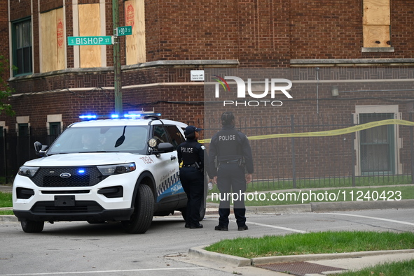 Two people are being shot in Chicago, Illinois, United States, on May 14, 2024. In the 9000 block of S. Bishop at approximately 5:36 p.m., T...