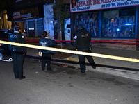 Investigators are on the scene. A 33-year-old male is being shot in Chicago, Illinois, United States, on May 14, 2024. At approximately 9:45...