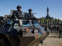 Indonesian special forces army personnel are taking part in a security assembly ahead of The 10th World Water Forum 2024 in Denpasar, Bali,...