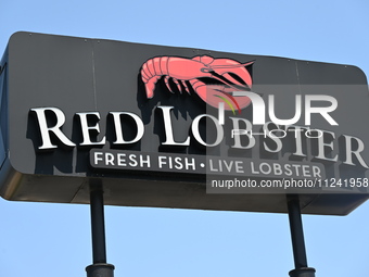 The signage of Red Lobster is being seen at 5201 S Pulaski Rd in Chicago, Illinois, United States, on May 15, 2024. Red Lobster is consideri...