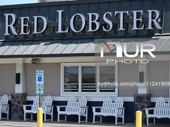 Red Lobster restaurant is being seen at 5201 S Pulaski Rd in Chicago, Illinois, United States, on May 15, 2024. Red Lobster is considering C...