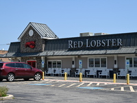 Red Lobster restaurant is being seen at 5201 S Pulaski Rd in Chicago, Illinois, United States, on May 15, 2024. Red Lobster is considering C...