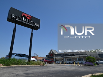 Red Lobster restaurant is being seen at 5201 S Pulaski Rd in Chicago, Illinois, United States, on May 15, 2024. Red Lobster is considering C...