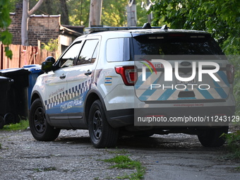 Police are present in the alley. One person is being shot and injured in Chicago, Illinois, United States, on May 15, 2024. At approximately...