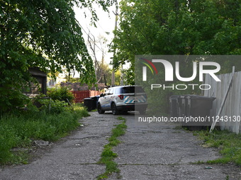 Police are present in the alley. One person is being shot and injured in Chicago, Illinois, United States, on May 15, 2024. At approximately...