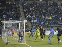 Philadelphia Goalkeeper Oliver Semmle is watching the ball go in the net as New York City FC Midfielder Hannes Wolf (#17) is scoring the 0-2...