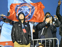 Fans are reacting as New York City FC Midfielder Hannes Wolf (#17) is scoring the 0-2 in the first half of the Philadelphia Union vs. New Yo...