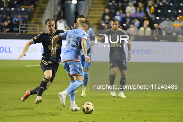 Philadelphia Union is playing against New York City FC at Subaru Park in Chester, PA, USA, on May 15, 2024. 