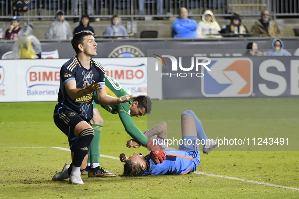 Philadelphia Union is playing against New York City FC at Subaru Park in Chester, PA, USA, on May 15, 2024. 