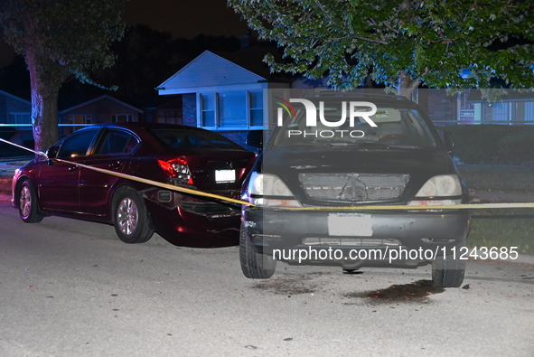 Vehicles are being damaged at the crime scene. A 38-year-old male victim is being shot multiple times while inside a vehicle and is being pr...