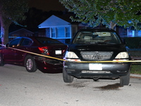 Vehicles are being damaged at the crime scene. A 38-year-old male victim is being shot multiple times while inside a vehicle and is being pr...