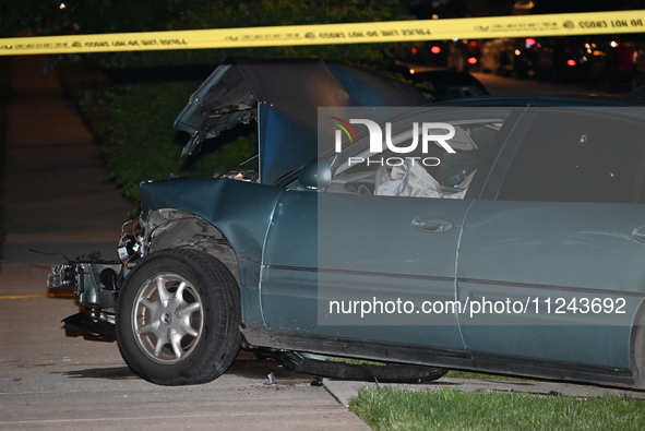 A vehicle is being damaged and involved at the crime scene. A 38-year-old male victim is being shot multiple times while inside a vehicle an...