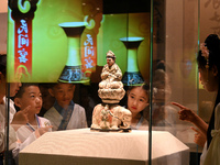 Primary school students are visiting Fengfeng Museum in Handan, China, on May 16, 2024. May 18 is International Museum Day. (