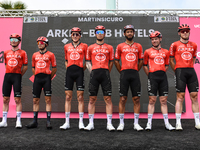 Jenthe Biermans of Belgium, Ewen Costiou of France, David Dekker of Netherlands, Donavan Grondin of France, Michel Ries of Luxembourg, Alan...