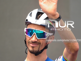 Julian Alaphilippe of France and Team Soudal Quick-Step prior to the 107th Giro d'Italia 2024, Stage 12, a 193km stage from Martinsicuro to...