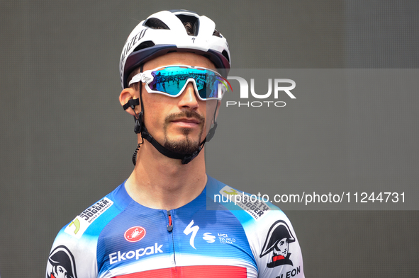 Julian Alaphilippe of France and Team Soudal Quick-Step prior to the 107th Giro d'Italia 2024, Stage 12, a 193km stage from Martinsicuro to...