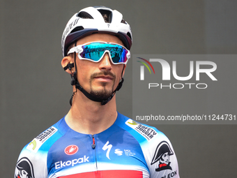 Julian Alaphilippe of France and Team Soudal Quick-Step prior to the 107th Giro d'Italia 2024, Stage 12, a 193km stage from Martinsicuro to...