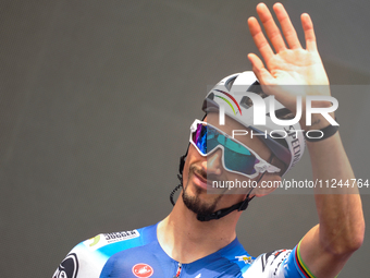 Julian Alaphilippe of France and Team Soudal Quick-Step prior to the 107th Giro d'Italia 2024, Stage 12, a 193km stage from Martinsicuro to...