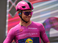 Jonathan Milan of Italy and Team Lidl - Trek - Purple Points Jersey prior to the 107th Giro d'Italia 2024, Stage 12, a 193km stage from Mart...