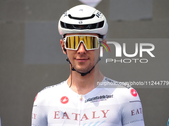 Antonio Tiberi of Italy and Team Bahrain - Victorious prior to the 107th Giro d'Italia 2024, Stage 12, a 193km stage from Martinsicuro to Fa...