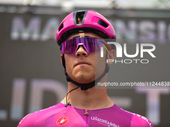 Jonathan Milan of Italy and Team Lidl - Trek - Purple Points Jersey prior to the 107th Giro d'Italia 2024, Stage 12, a 193km stage from Mart...