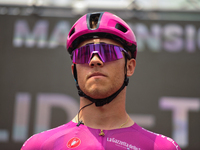 Jonathan Milan of Italy and Team Lidl - Trek - Purple Points Jersey prior to the 107th Giro d'Italia 2024, Stage 12, a 193km stage from Mart...